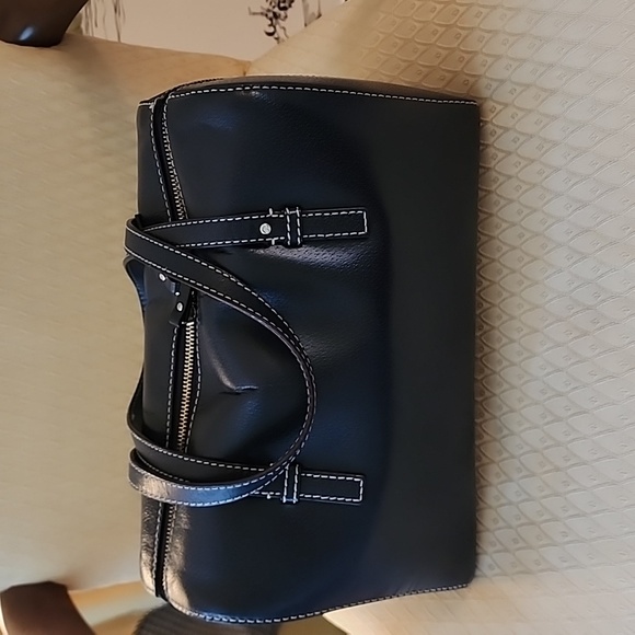 Kate Spade Navy Blue Leather Handbag Model Melinda/Grand Street - Picture 2 of 8